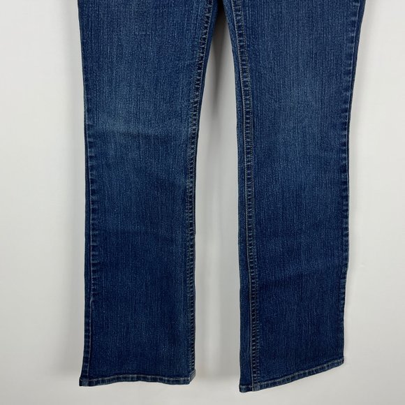 Bongo Jeans Women's SIze 7 Blue 80% Cotton Low Rise 8in Flared Inseam 32in - Picture 3 of 7